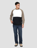 Nevada Cut And Sewn Mix Colors Sweater Pria