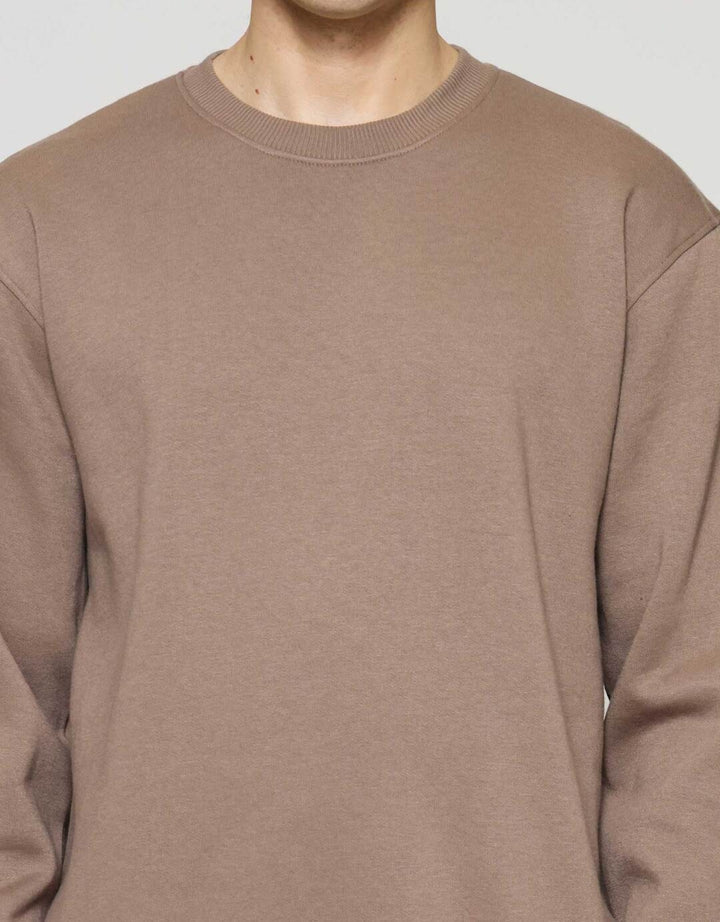 Nevada Basic Fleece With Sleeve Embro Sweater Pria