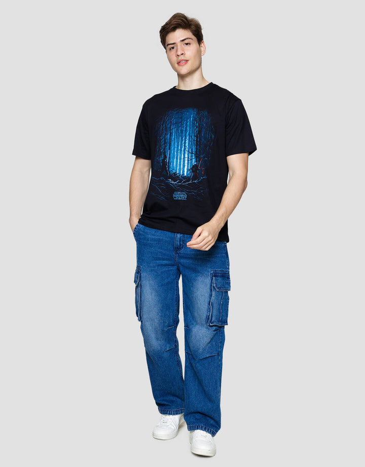 Star Wars Battle In The Woods Kaos Lengan Pendek Pria