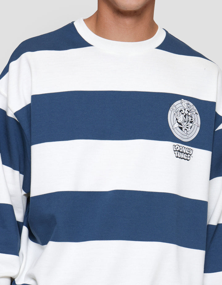 Nevada Stripe Looney Tunes Sweater Pria