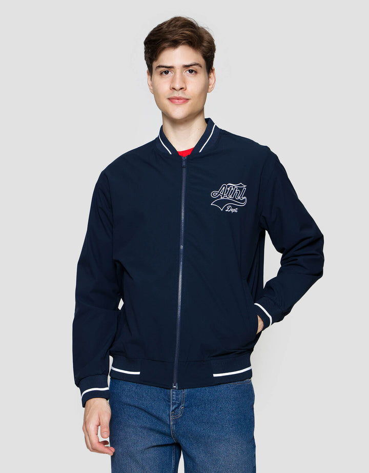 Nevada Nylon With Embro Patches Jaket Pria