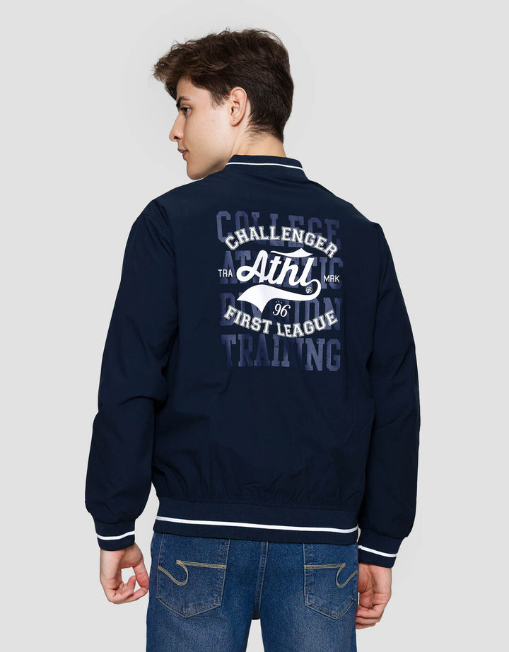 Nevada Nylon With Embro Patches Jaket Pria