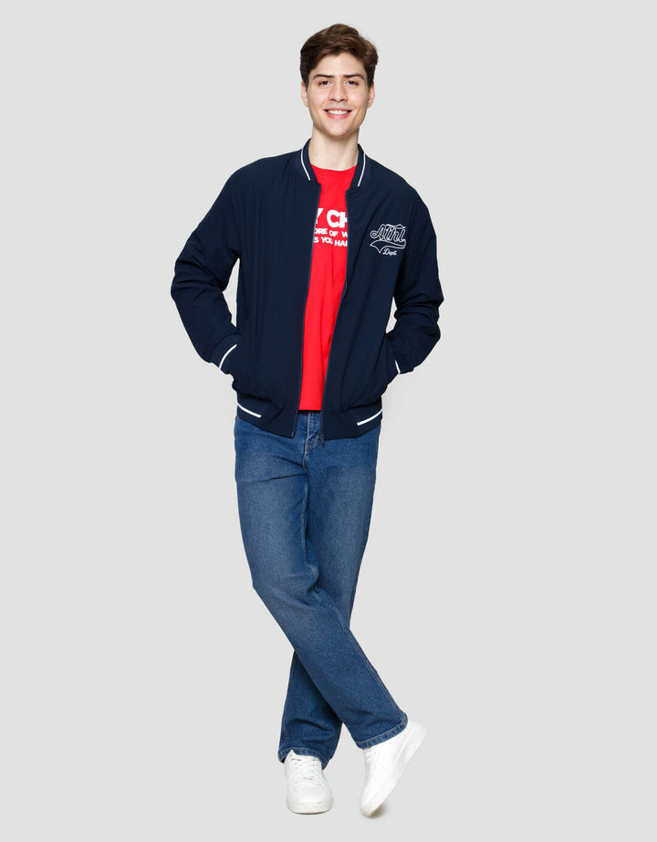 Nevada Nylon With Embro Patches Jaket Pria