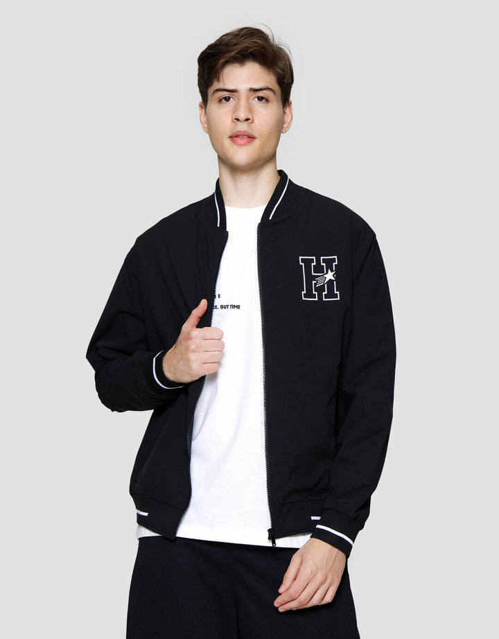 Nevada Nylon With Embro Patches Jaket Pria