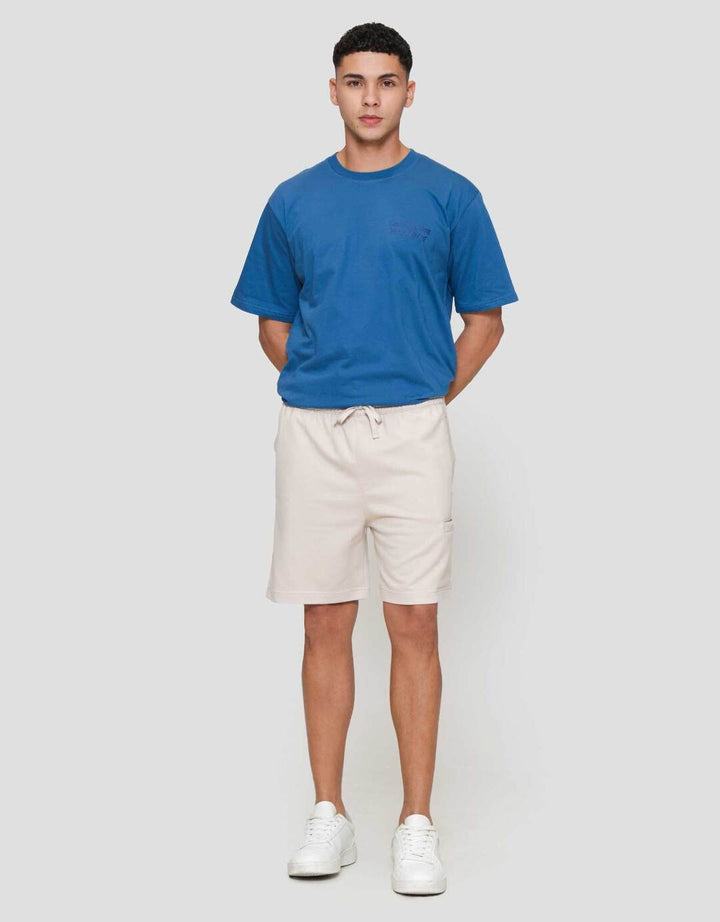 Nevada Knit Baggy Fit Horizontal Side Pocket Celana Pendek Pria