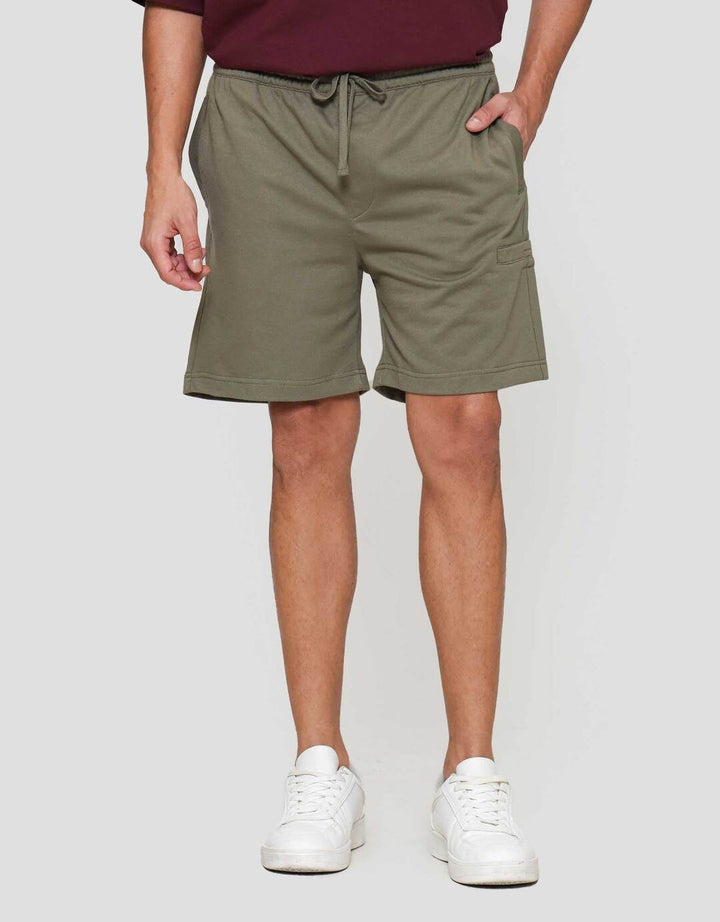 Nevada Knit Baggy Fit Horizontal Side Pocket Celana Pendek Pria