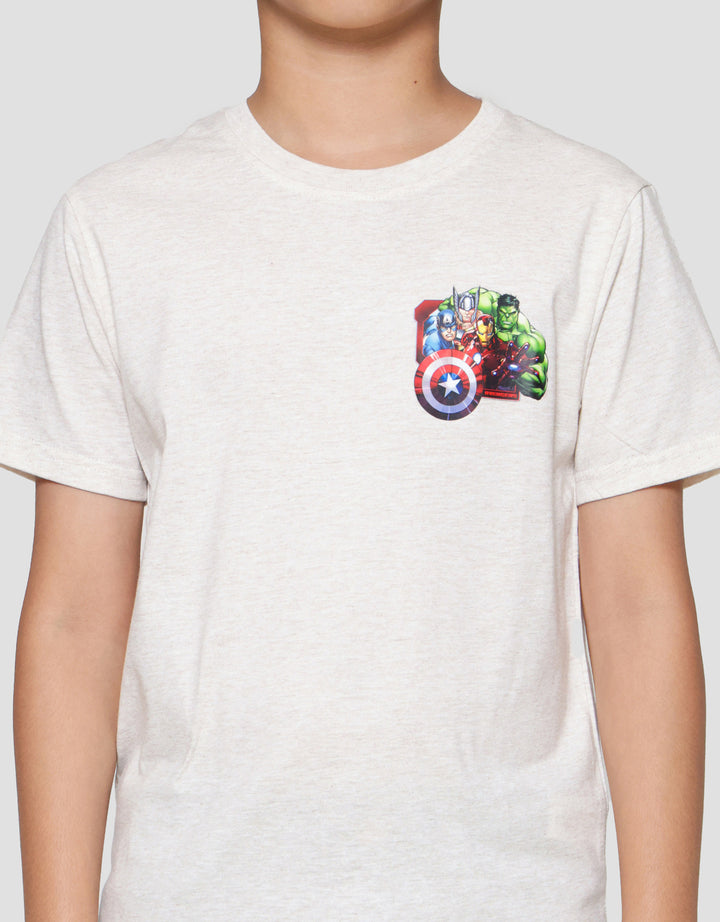 Marvel Avenger Team Dada Kaos Anak Laki-laki