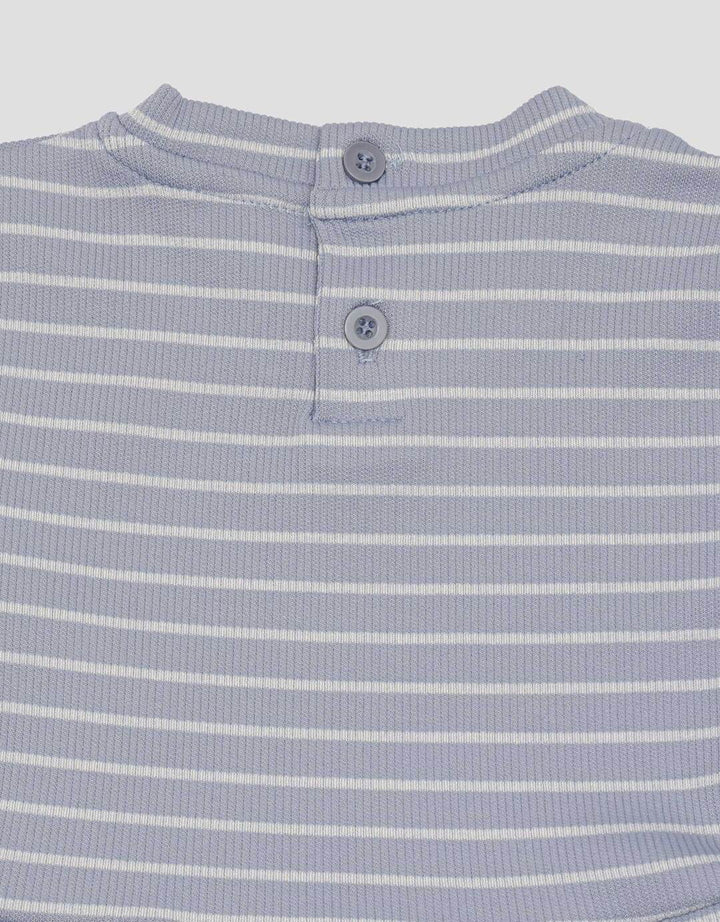 Little M Textured Salur Midi Dress Anak Perempuan