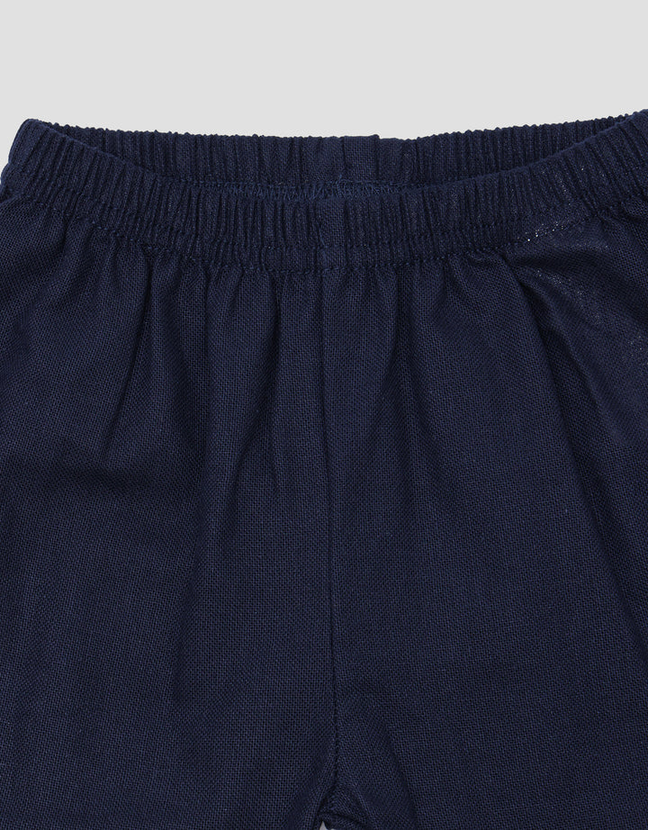 Little M Polo Lacoste Short Jangkar Setelan Bayi Laki-laki