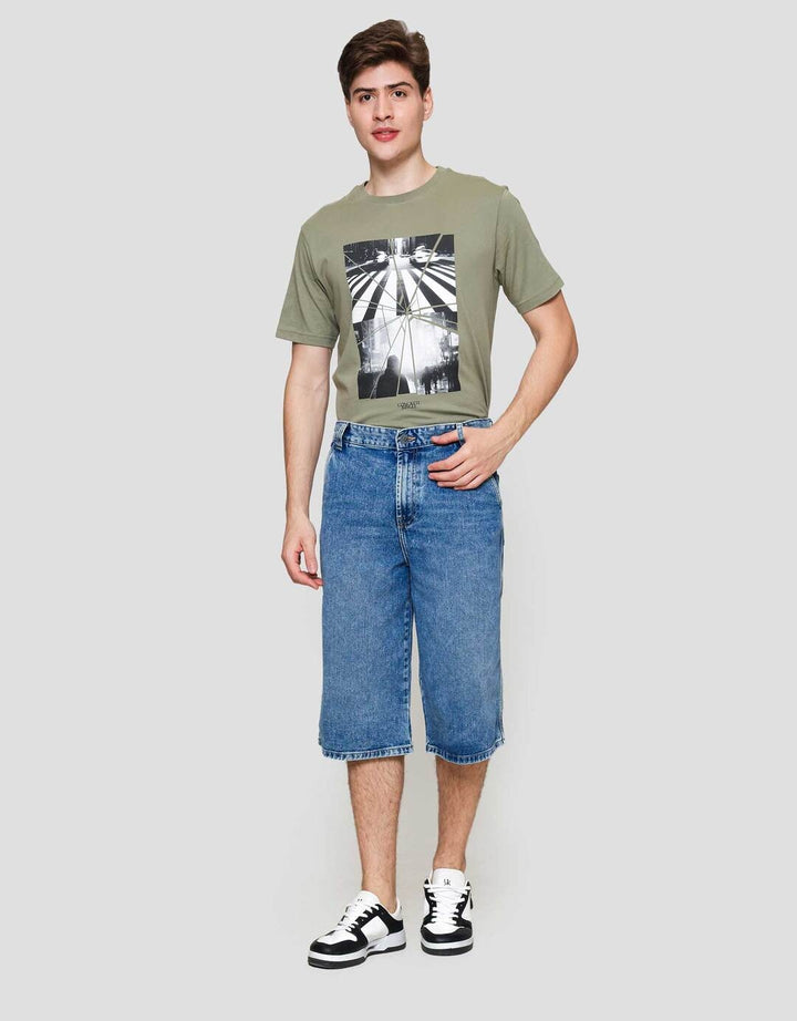 Nevada Jorts Basic Celana Pendek Denim Pria