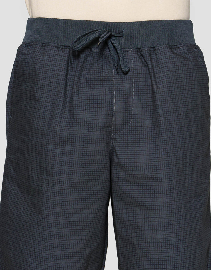 Nevada Rib Bottom Print Medium Checks Celana Pendek Pria