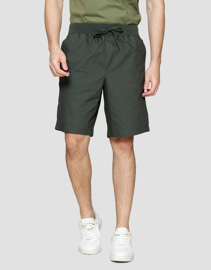 Nevada Rib Bottom Print Medium Checks Celana Pendek Pria