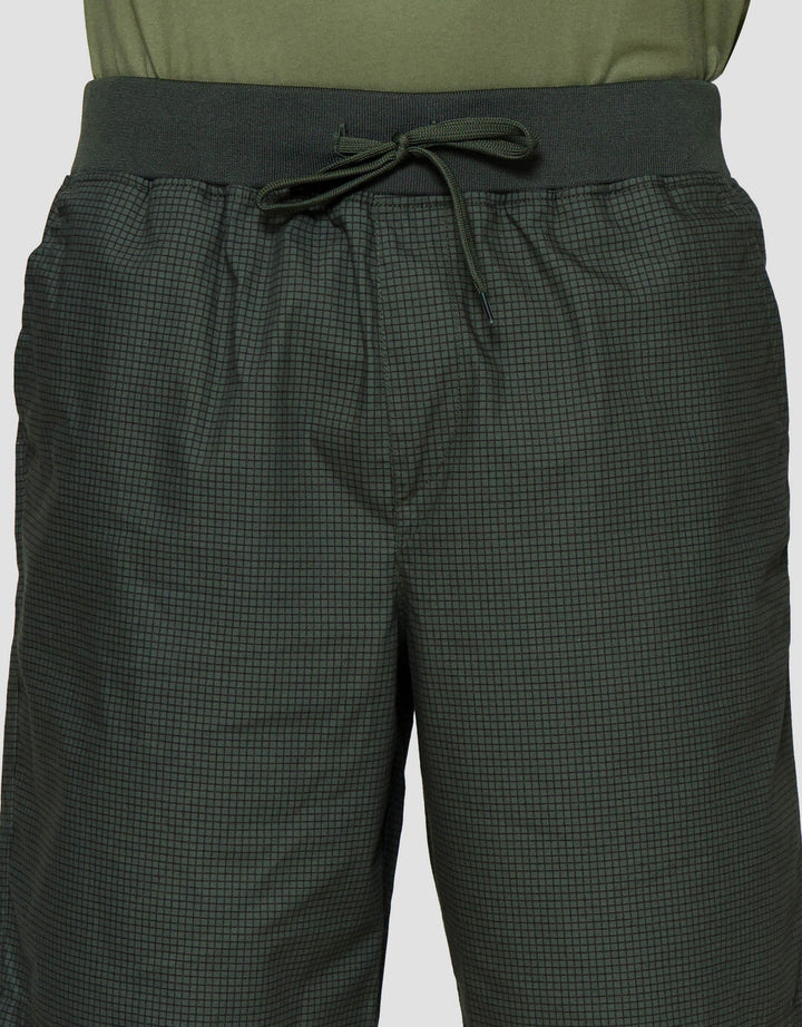 Nevada Rib Bottom Print Medium Checks Celana Pendek Pria