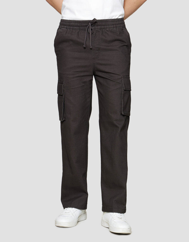 Nevada Regular Fit Drawstring Celana Panjang Cargo Pria