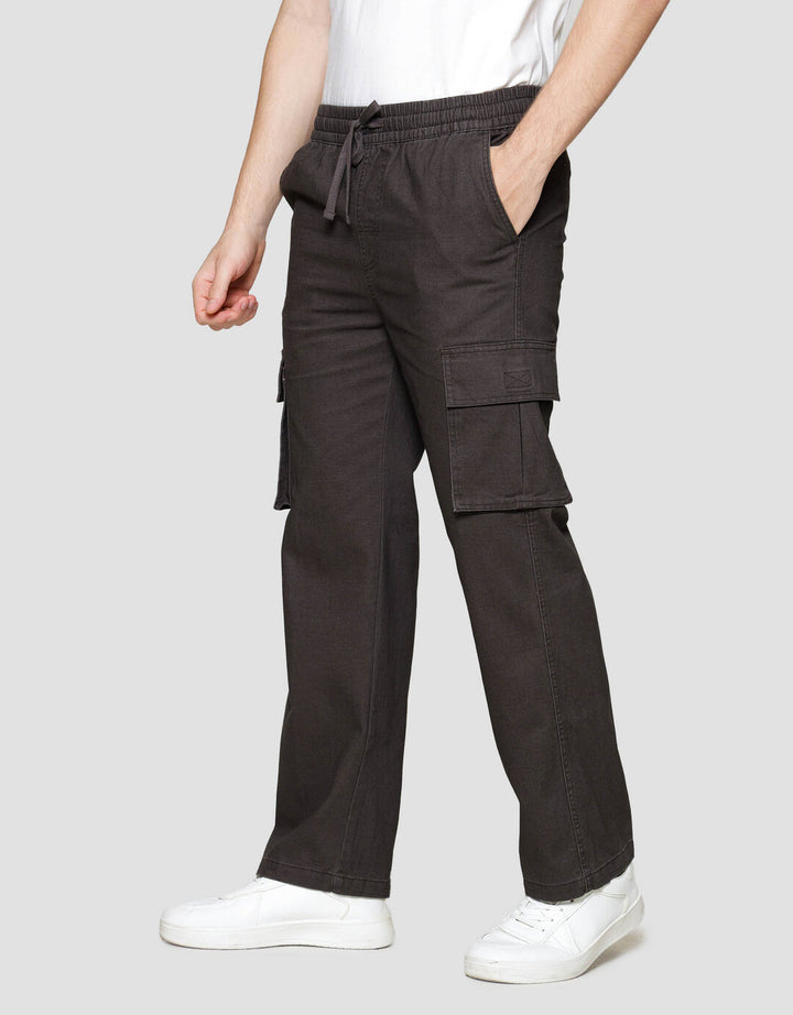 Nevada Regular Fit Drawstring Celana Panjang Cargo Pria