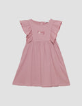 Little M Crinkle With Ruffle Midi Dress Anak Perempuan