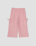 Little M Samping Twill Knit Celana Panjang Anak Perempuan
