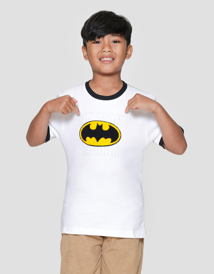 Character Batman Logo Bdr Handuk Print Kaos Anak Laki-laki