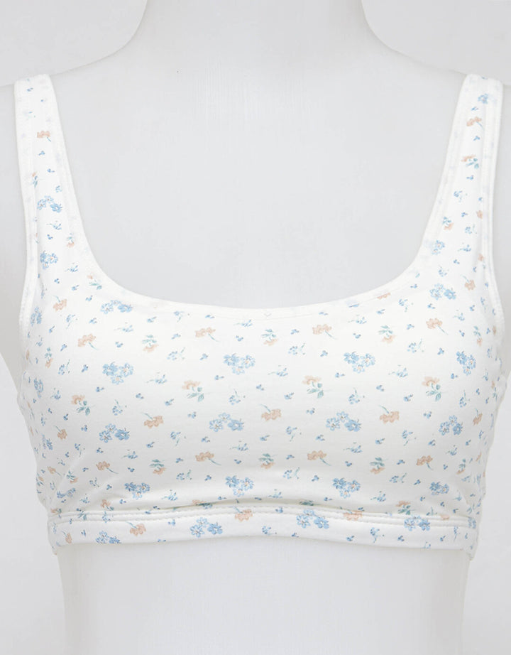 Nevada Mini Set Training Print Flower Bra Wanita