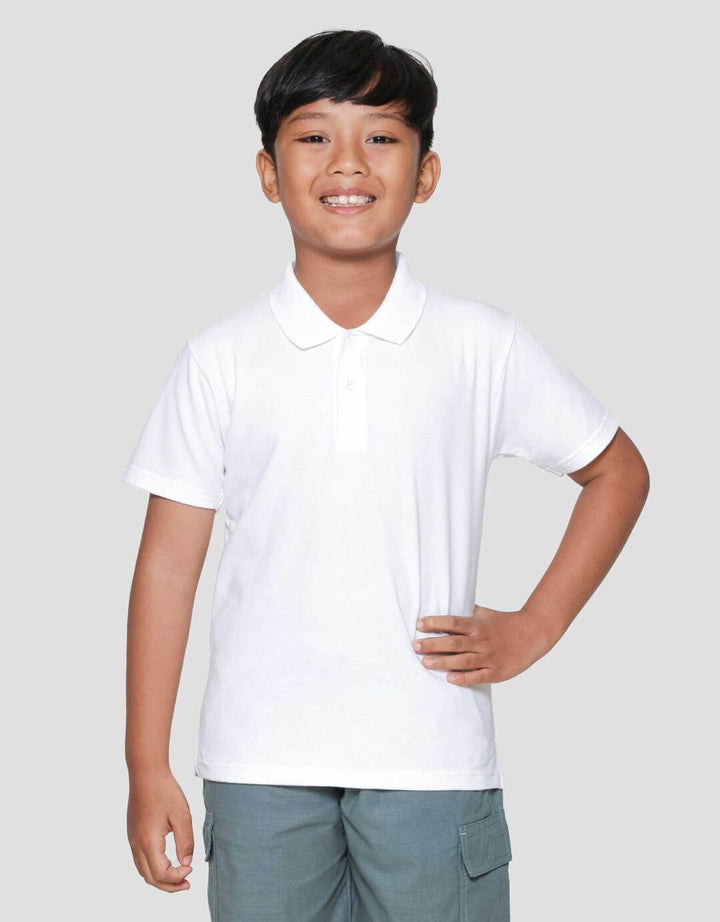 Little M Polos Print Kaos Lengan Pendek Anak Laki-laki