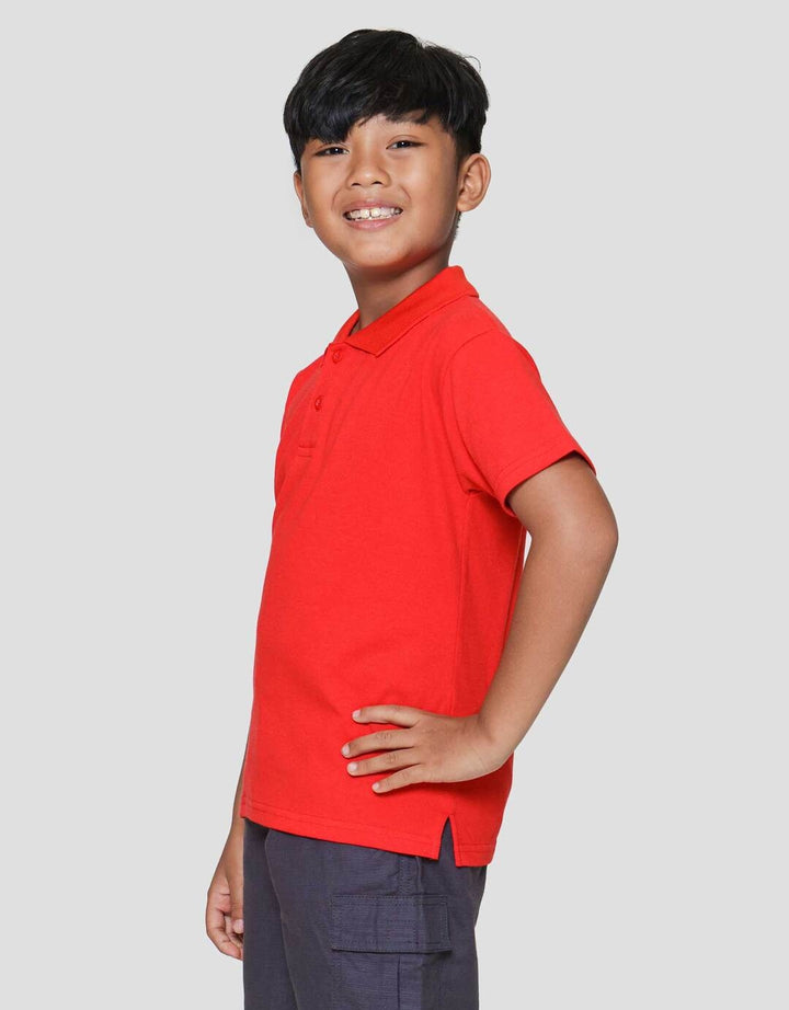 Little M Polos Print Kaos Lengan Pendek Anak Laki-laki