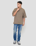 Nevada Plain Basic Kaos Oversize Pria