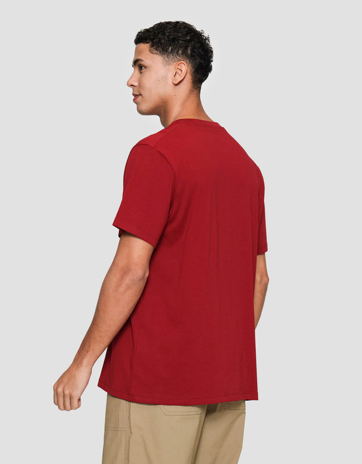 Suko Supima Katun Kerah Bulat Lengan Pendek Kaos Pria