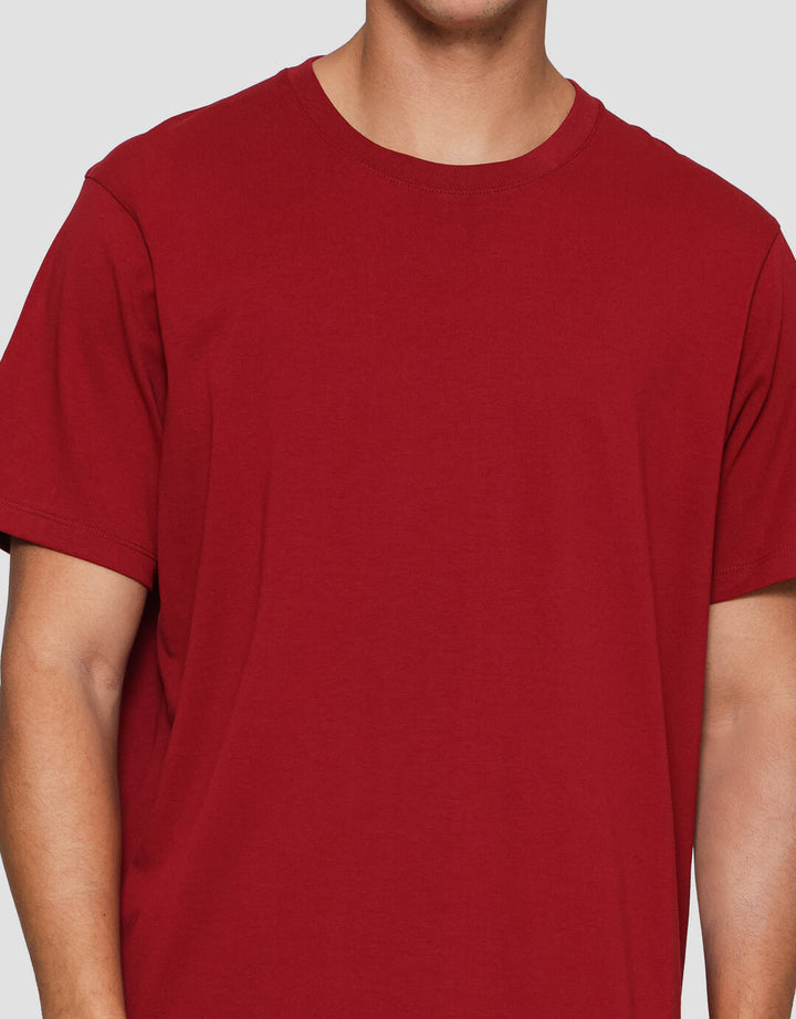 Suko Supima Katun Kerah Bulat Lengan Pendek Kaos Pria