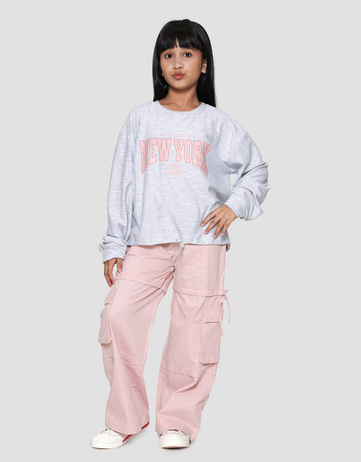 Nevada Sablon New York Stopper Sweater Anak Perempuan