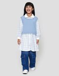 Nevada Knit Kombi Print Dress Anak Perempuan