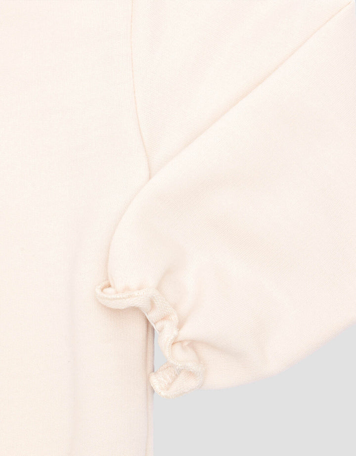 Little M Bordir Flowers Sweater Non Hoodie Anak Perempuan