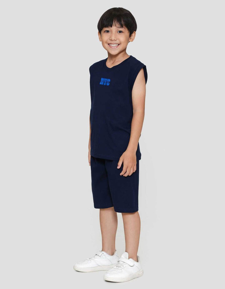 Little M Singlet Nycn Pakaian Anak Laki-laki