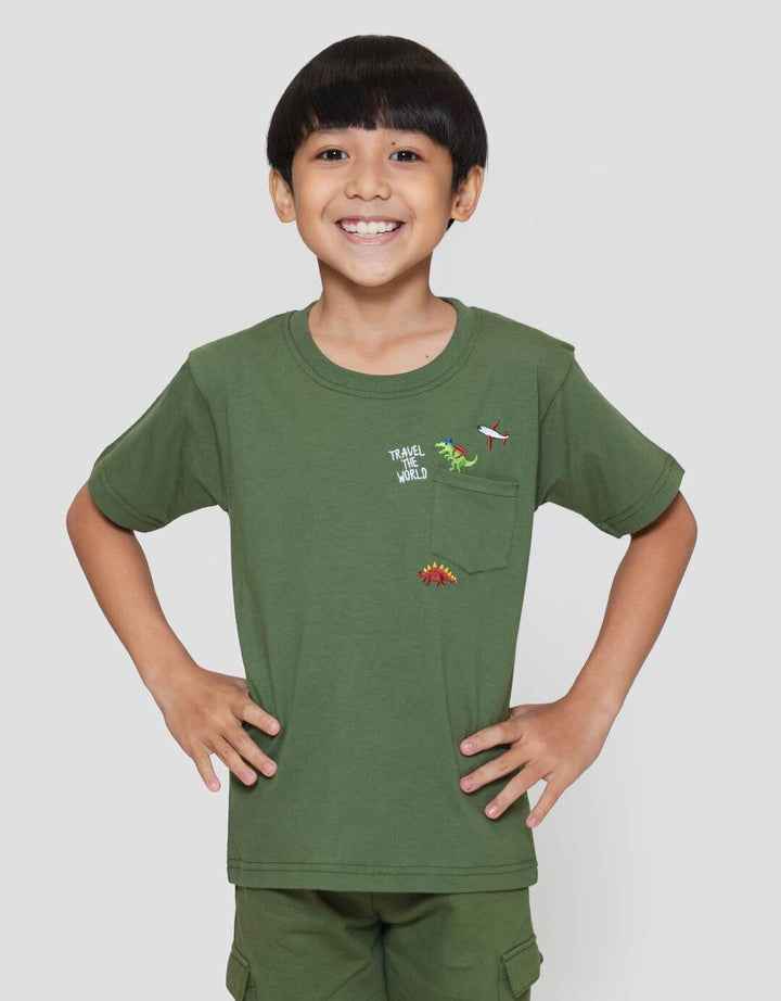 Little M Ktg Travel The World Kaos Anak Laki-laki