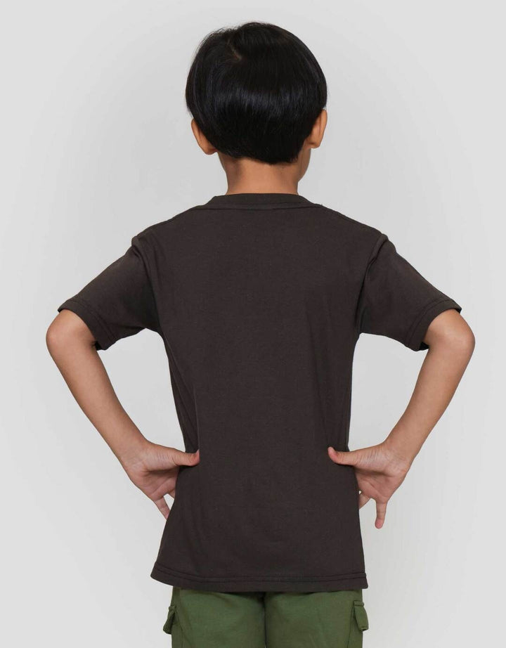 Little M Aplikasi Towel Dino World Kaos Anak Laki-laki