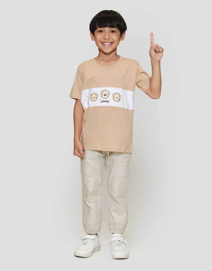 Little M Komb Rawr Lion Kaos Anak Laki-laki