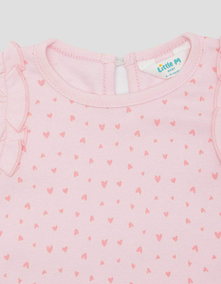 Little M Love Kaos Lengan Pendek Anak Perempuan