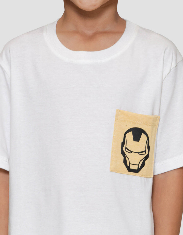 Marvel Avg Ironman Ktg Tulisan Kaos Anak Laki-laki
