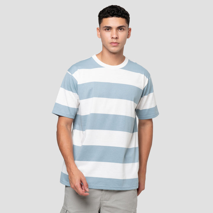 Nevada Stripe Yarn Dyed Kaos Pria