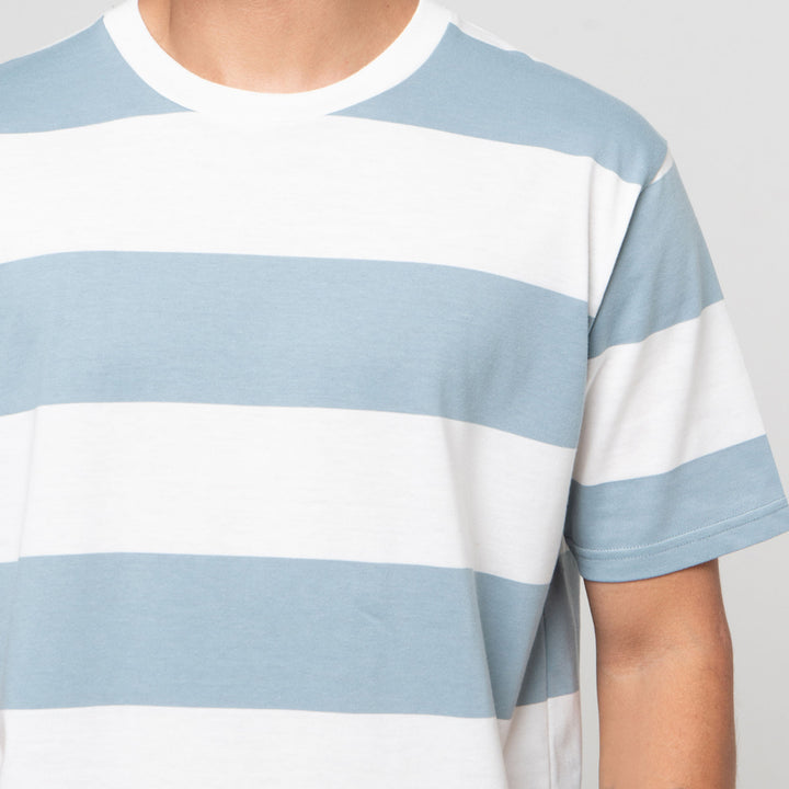 Nevada Stripe Yarn Dyed Kaos Pria