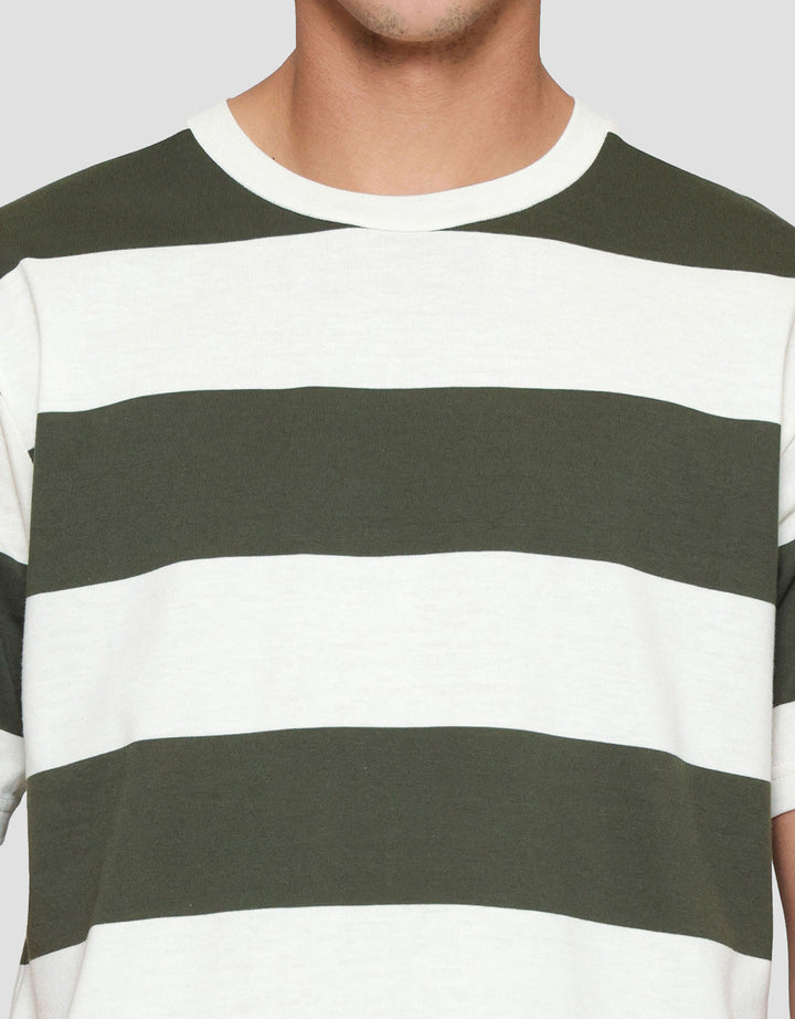 Nevada Stripe Yarn Dyed Kaos Pria