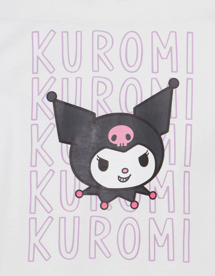 Character Kuromi 2 Print Kaos Anak Perempuan