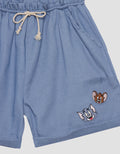 Character Tom N Jerry Celana Pendek Denim Anak Perempuan