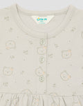 Little M Jersey Fullprint Bear Midi Dress Anak Bayi Perempuan