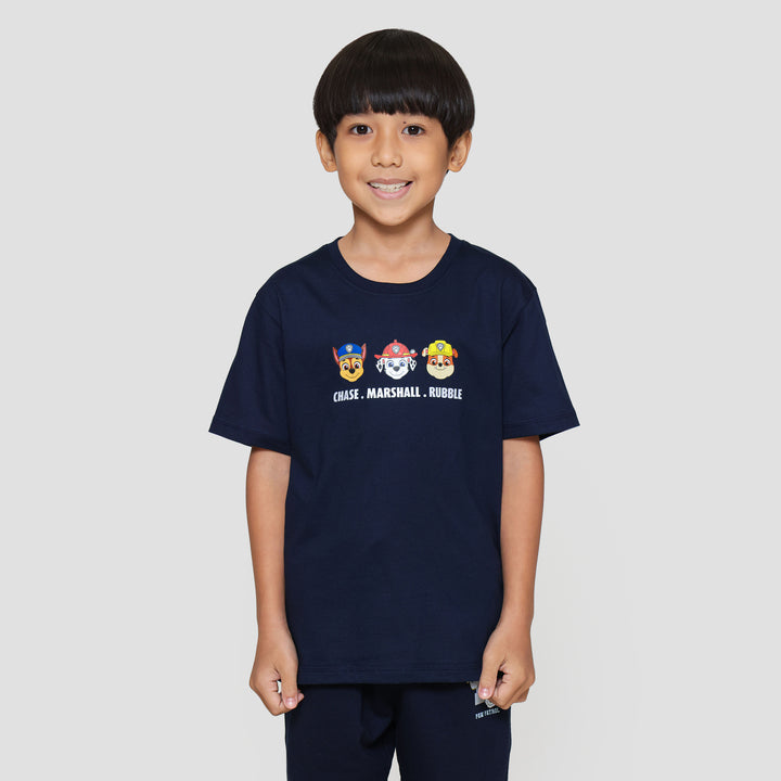 Character Paw Patrol Teams Logo Kaos Anak Laki-laki