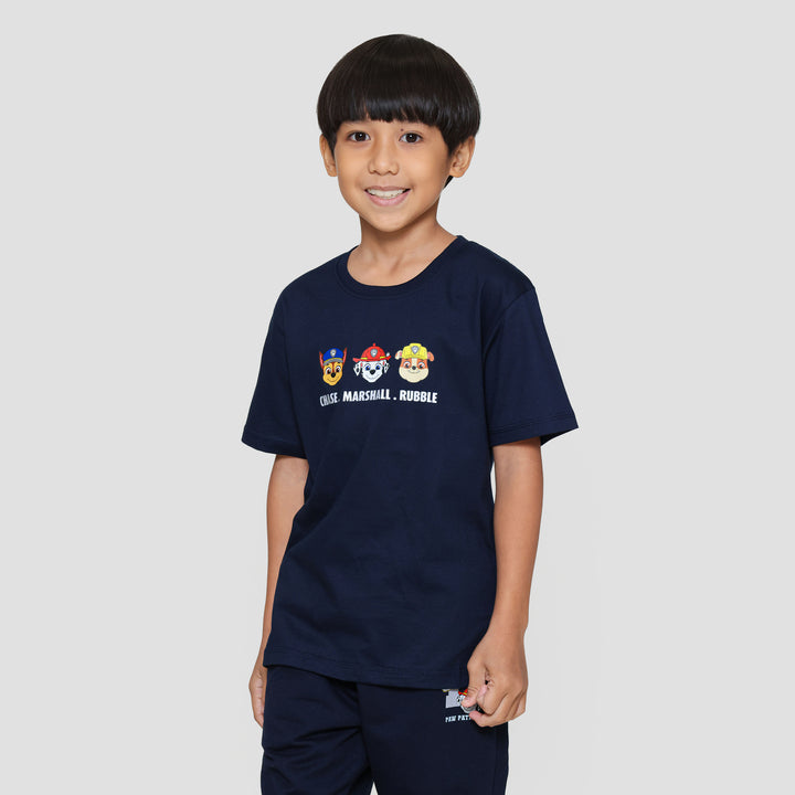 Character Paw Patrol Teams Logo Kaos Anak Laki-laki