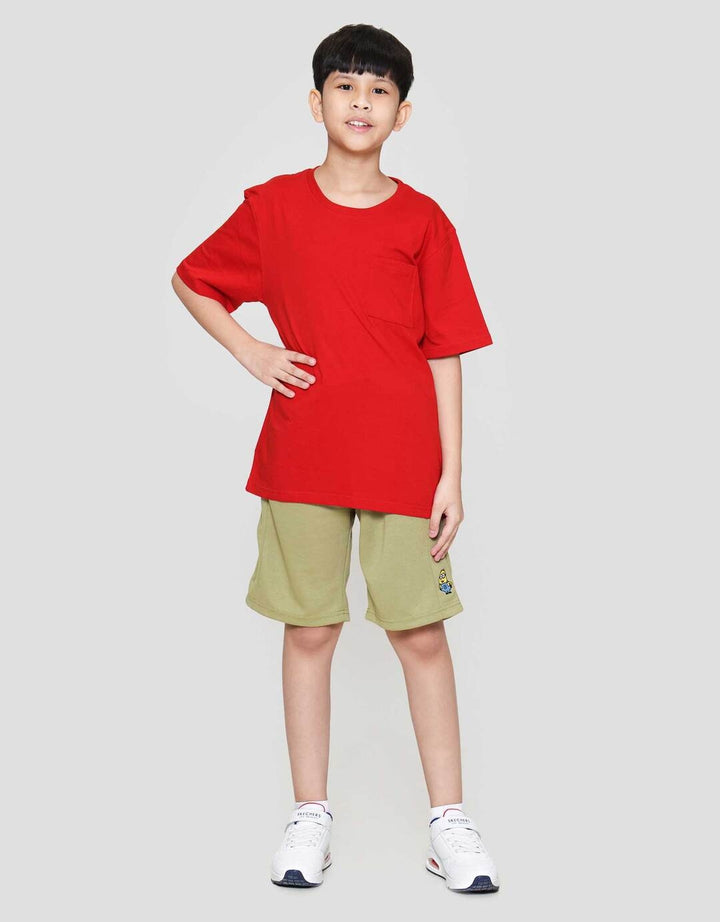 Nevada Solid With Pocket Jvpoc Kaos Anak Laki-laki