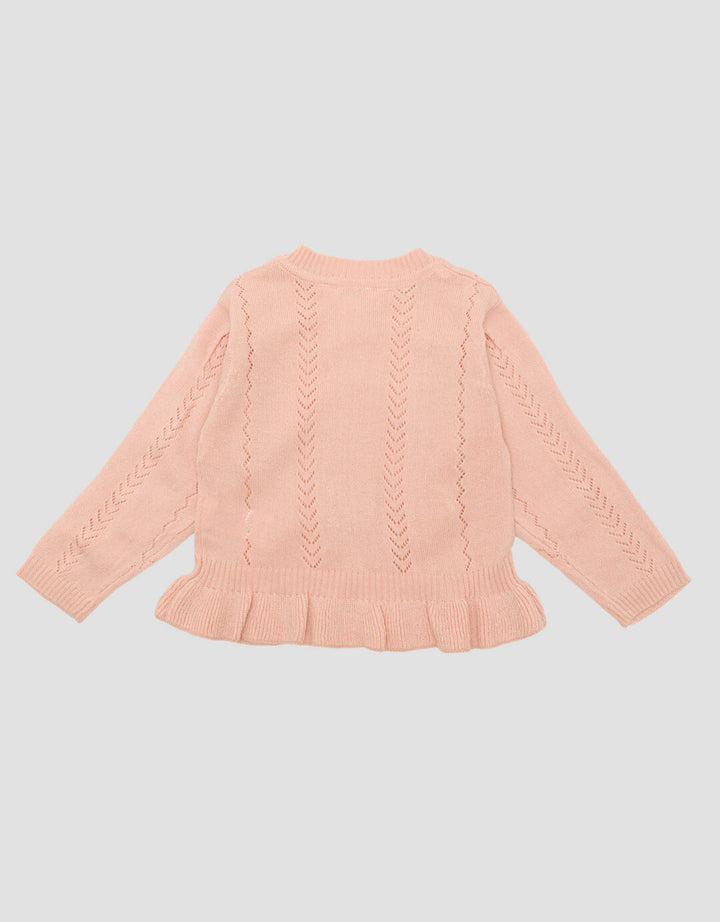 Little M Rajut Ruffle Sweater Anak Bayi Perempuan