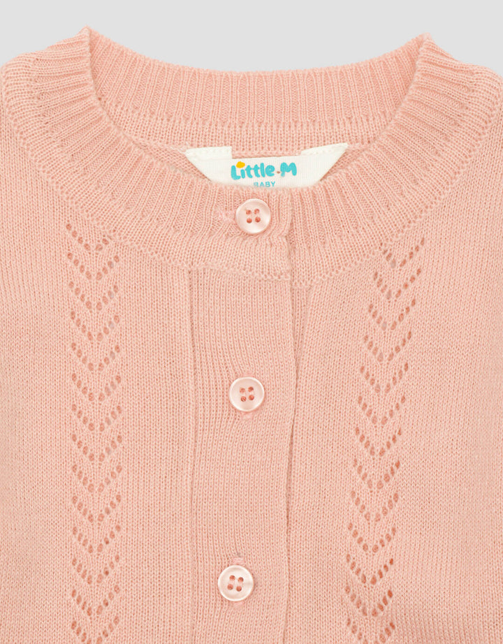 Little M Rajut Ruffle Sweater Anak Bayi Perempuan