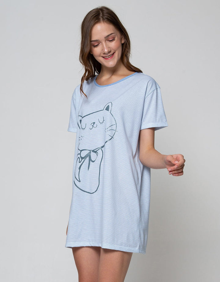 Nevada Short Sleeve Midi Dress Peace Kitty