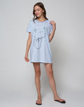 Nevada Short Sleeve Midi Dress Peace Kitty